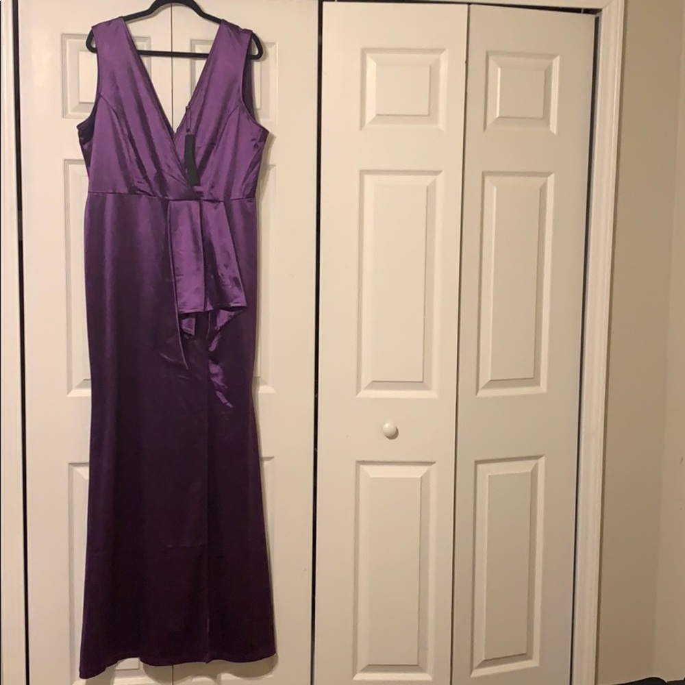 Plum/Eggplant A-Line Dress by Symphony+